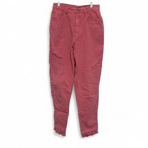 Vintage Gitano Pink Ruffle Hems High Rise Jeans